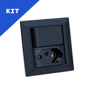 Kit Espelhos de Tomadas Duplo Chanf 1 Tom 20A 1 Interruptor
