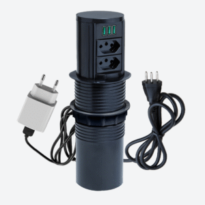 Torre Multiplug Automático 2 Tom 20a + 3 usb 5.2A + Indução